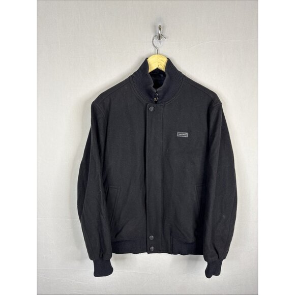 Paul & Shark Yachting Wool Blouson Bomber Jacket Black Men’s Medium - Picture 1 of 6